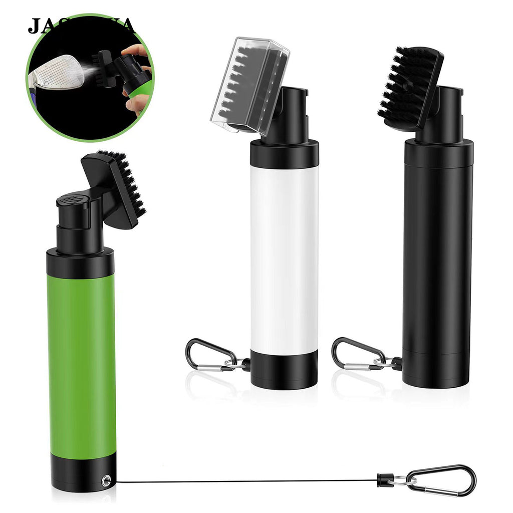 JASEAYA Golf Club Cleaning Brush with Water Spray, Press-to-Spray Golf Groove Cleaner, Portable Club Head Cleaner for Putters, Irons, Wedges and Golf Balls