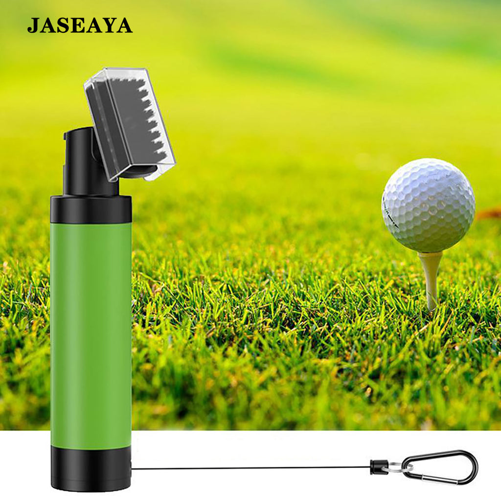 JASEAYA Golf Club Cleaning Brush with Water Spray, Press-to-Spray Golf Groove Cleaner, Portable Club Head Cleaner for Putters, Irons, Wedges and Golf Balls