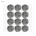 JASEAYA 12Pcs Steel Wool Scrubber Pads for Cleaning Dishes, Pans, Pots, Ovens, Grills, Sinks - Stainless Steel Scrubbers for Kitchen, 12 Pack