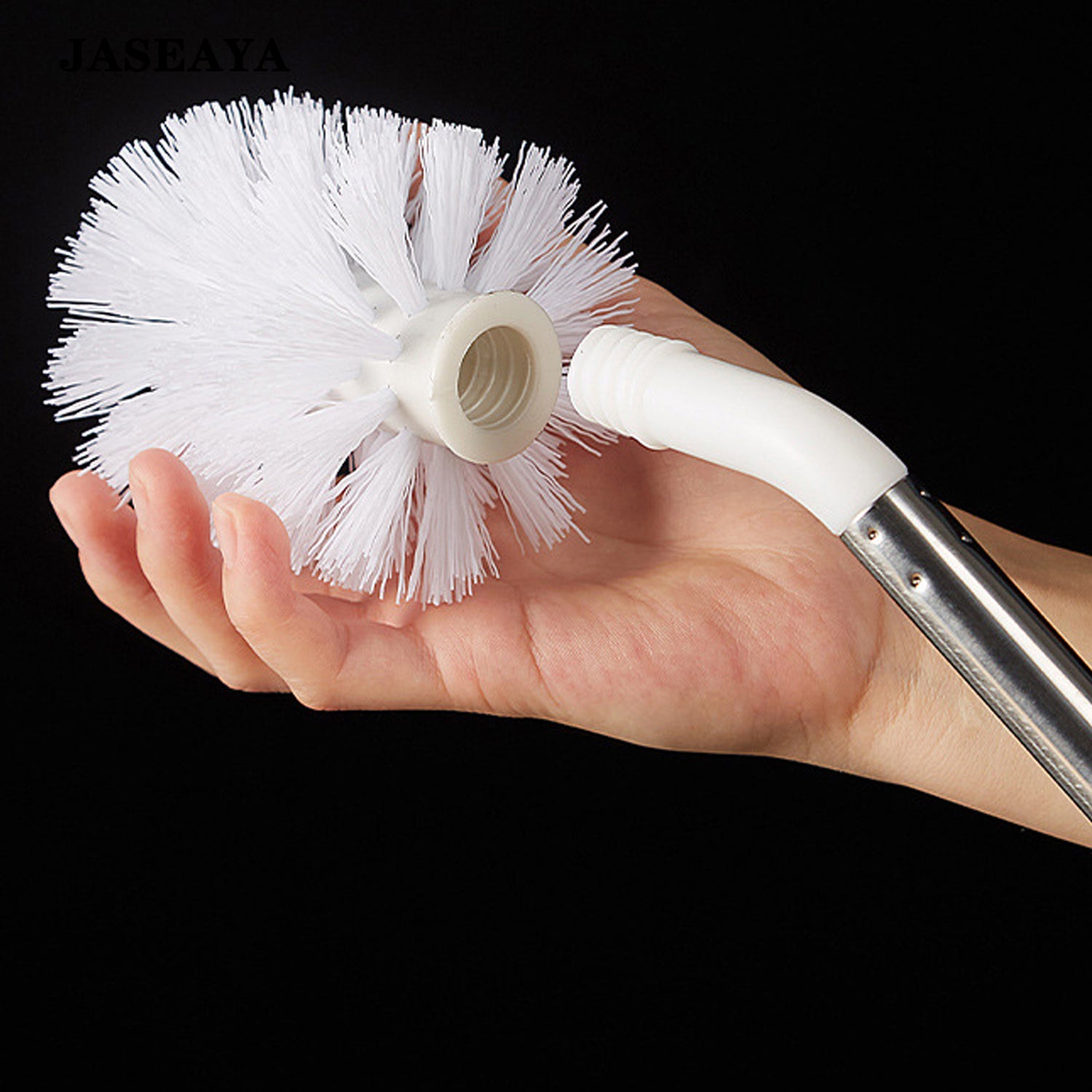 JASEAYA Bucket Cleaning Brush, Long Handle Stainless Steel Cleaning Brush, Multi-Purpose Scrub Brush