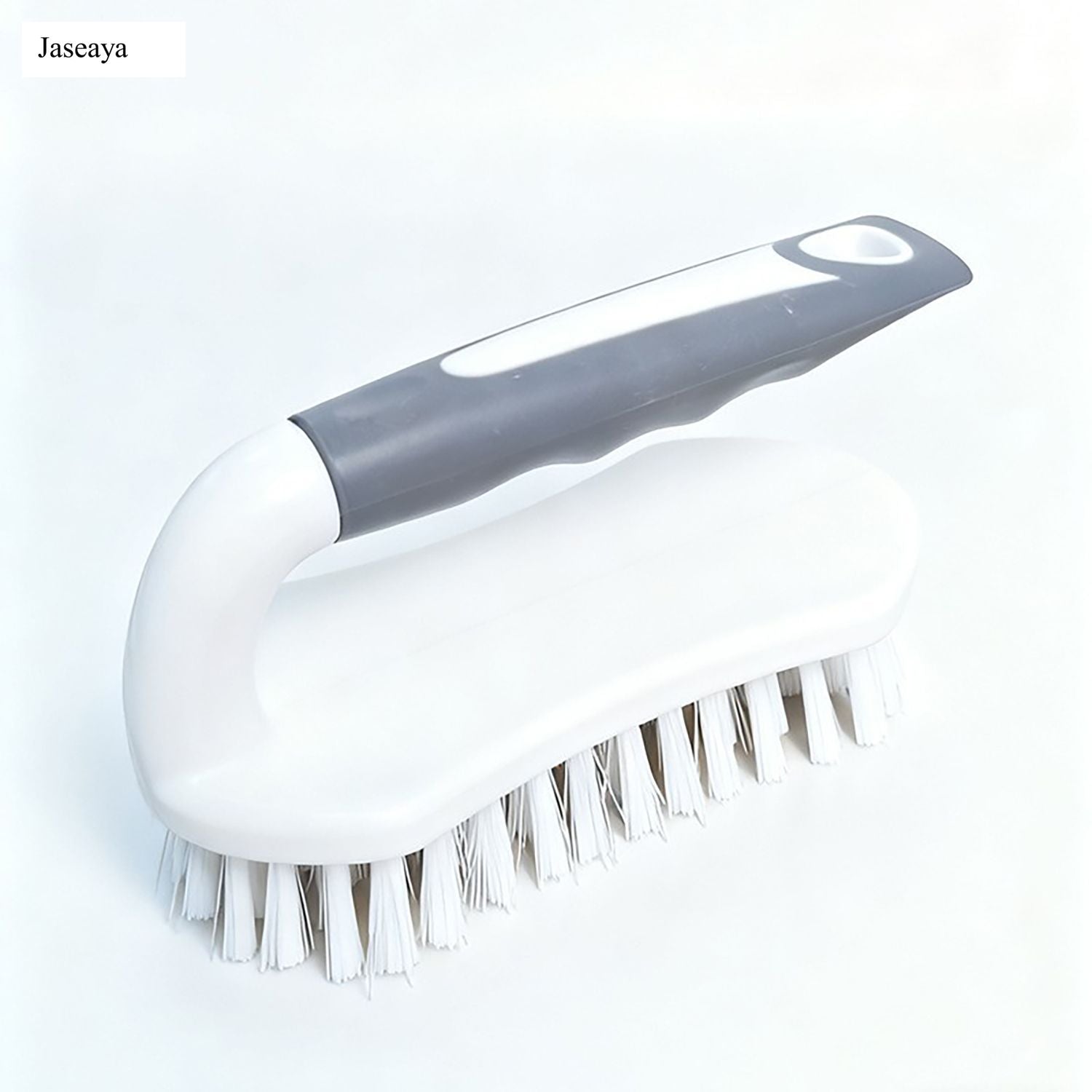 JASEAYA Scrub Brush, Heavy-Duty Scrub Brushes for Cleaning with Stiff Bristles Cleaning Brush for Shower, Bathroom, Carpet, Kitchen and Bathtub Scrubber - 2 Pack