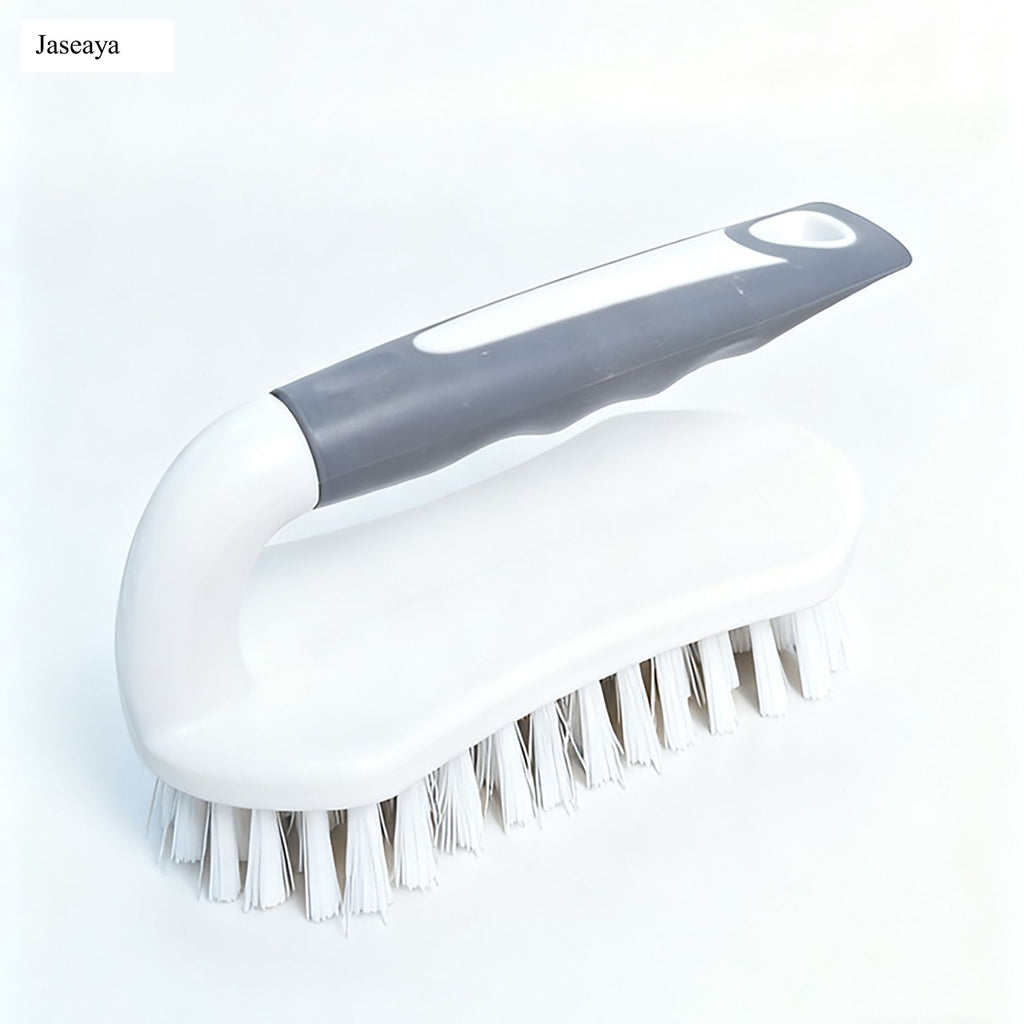 JASEAYA Scrub Brush, Heavy-Duty Scrub Brushes for Cleaning with Stiff Bristles Cleaning Brush for Shower, Bathroom, Carpet, Kitchen and Bathtub Scrubber - 2 Pack