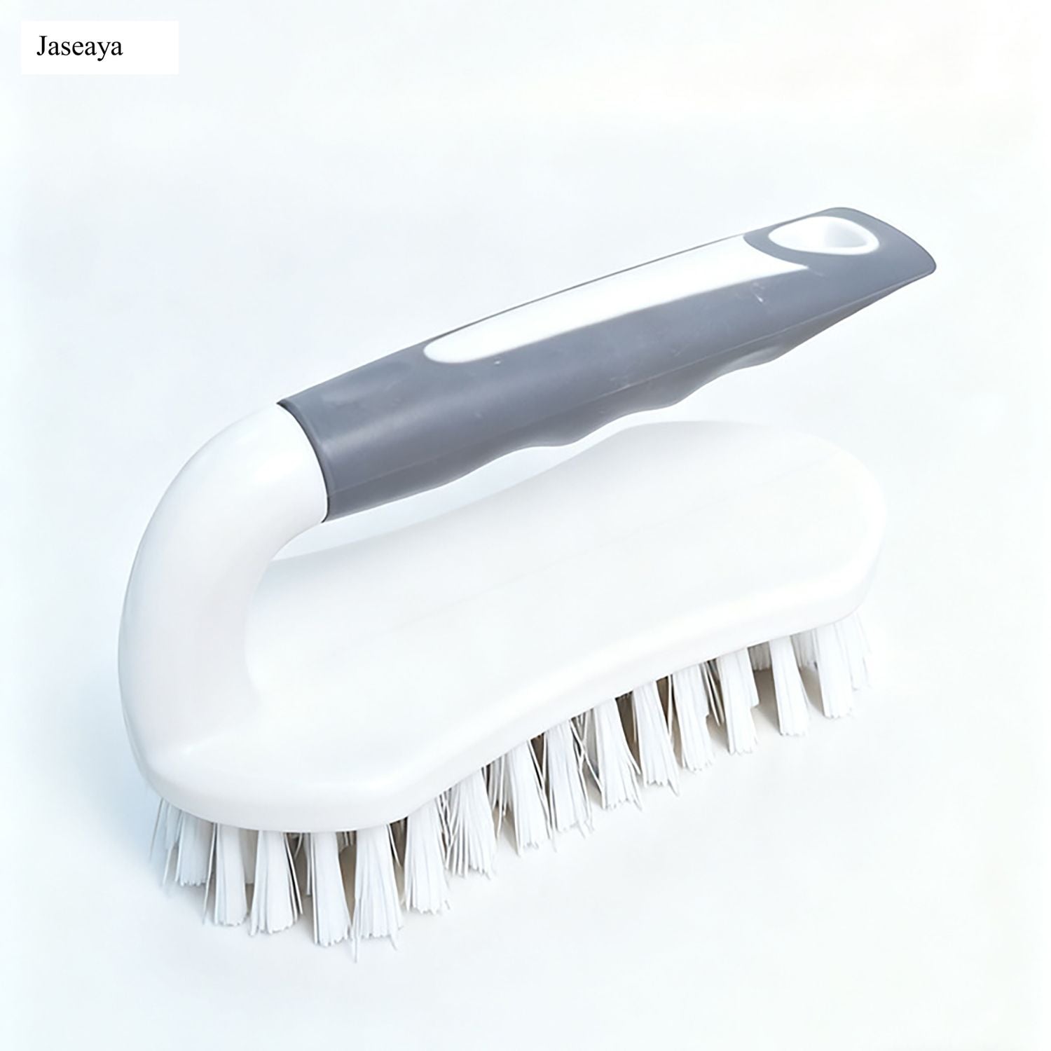JASEAYA Scrub Brush, Heavy-Duty Scrub Brushes for Cleaning with Stiff Bristles Cleaning Brush for Shower, Bathroom, Carpet, Kitchen and Bathtub Scrubber - 2 Pack