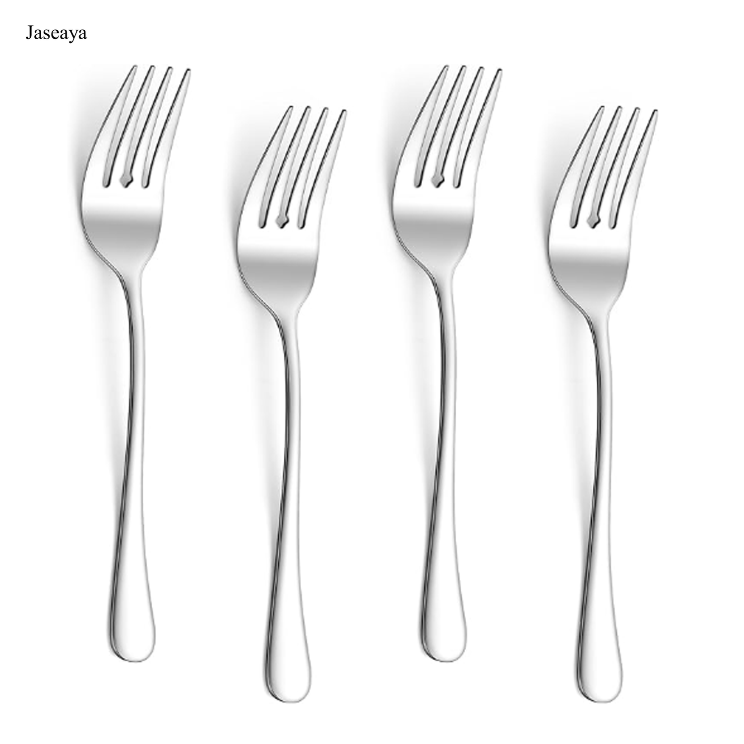 JASEAYA E-far Large Serving Forks Set of 4, 9.9 Inch Stainless Steel Serving Utensils Set, Big Buffet Forks for Party Catering Wedding Kitchen Restaurant, Dishwasher Safe