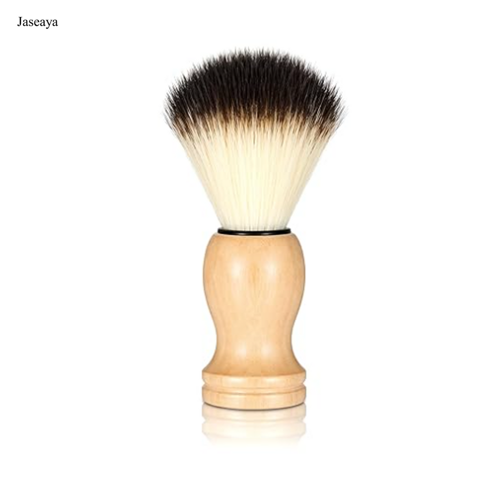 JASEAYA Shave Brush for Men, Shaving Lather Brush Travel Shave Brushes Hand Crafted with Comfortable Bamboo Handle Cream Brushes, Grooming Gift for Men