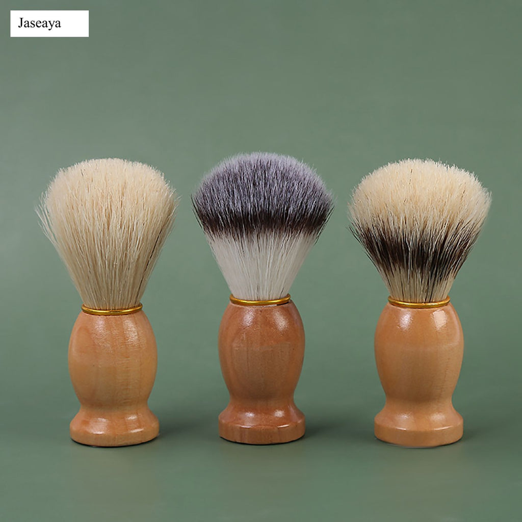 JASEAYA Shave Brush for Men, Shaving Lather Brush Travel Shave Brushes Hand Crafted with Comfortable Bamboo Handle Cream Brushes, Grooming Gift for Men