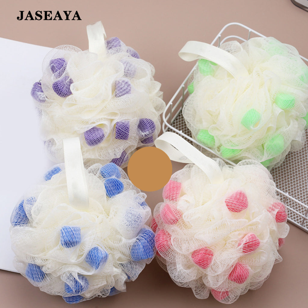 JASEAYA Mesh bath sponge suitable for body scrubbers and exfoliators