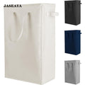 JASEAYA Slim Laundry Basket, Narrow Laundry Hamper with Handles, Collapsible Dirty Clothes Hamper, Tall Laundry Bin for Laundry Room, Dorm and Bedroom, 12.7 Gallons(48L)