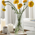 JASEAYA Clear glass vase for home table flower decoration