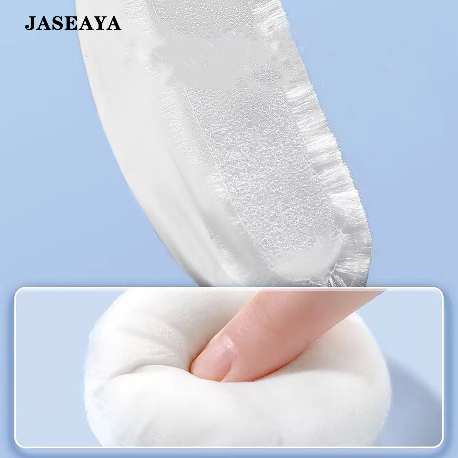 JASEAYA Body powder puff, round, soft plush powder puff