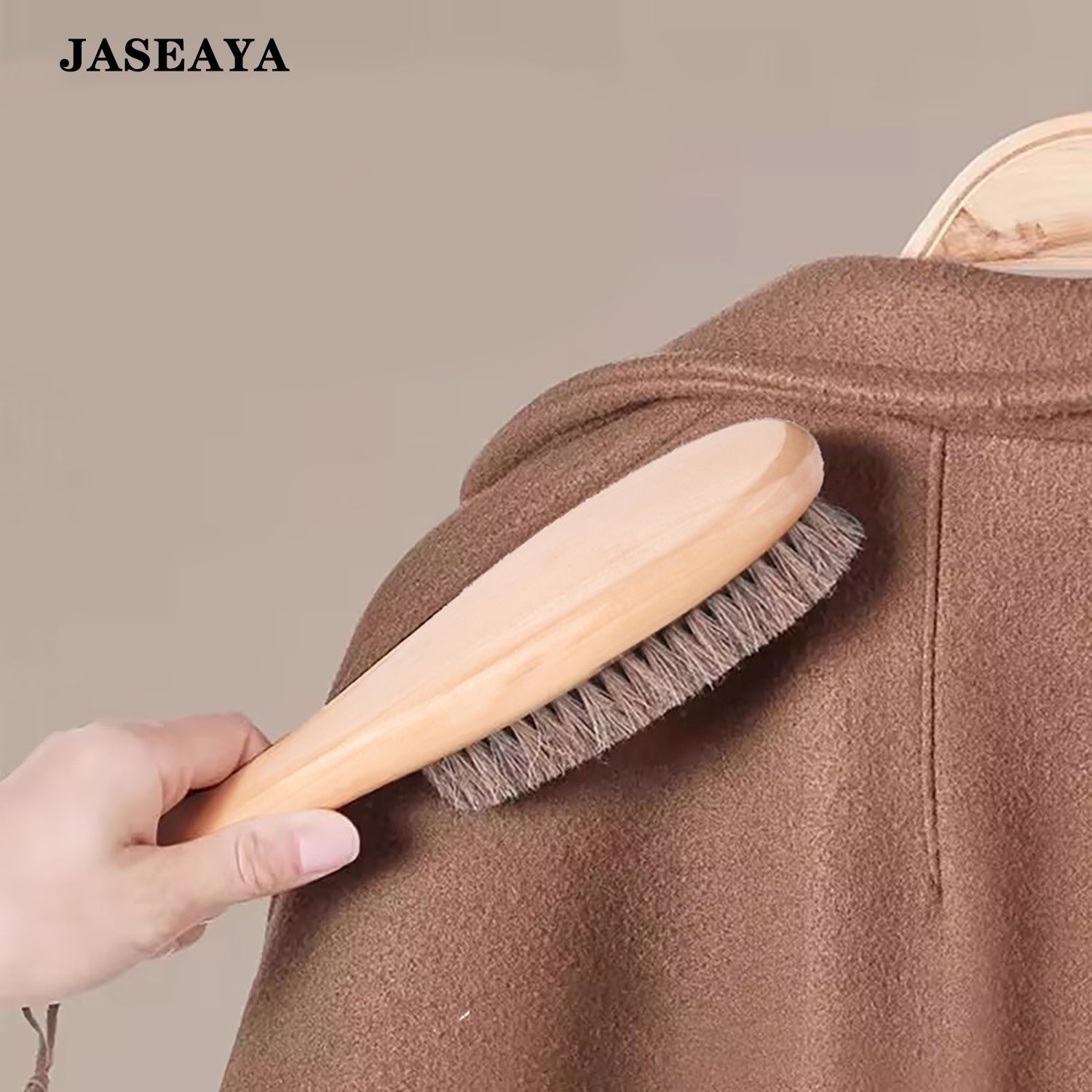 JASEAYA Cashmere Brush, Soft Wool Coat Brush, Garment Care Clothes Brush for Cashmere, Wool, Sweaters and Coats