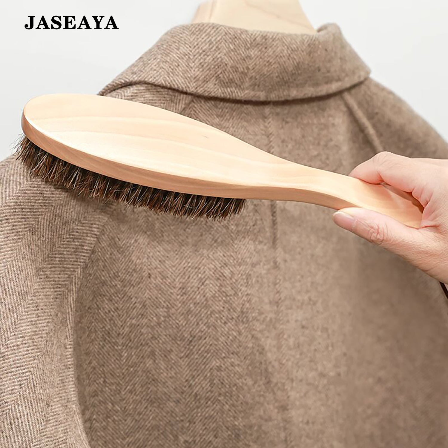 JASEAYA Cashmere Brush, Soft Wool Coat Brush, Garment Care Clothes Brush for Cashmere, Wool, Sweaters and Coats
