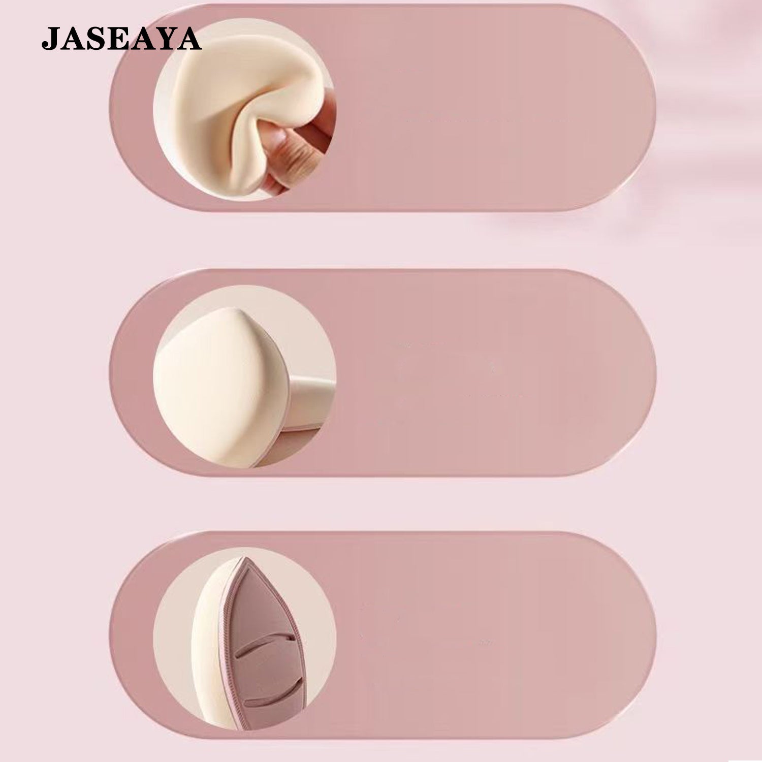 JASEAYA Dual-use (wet and dry) makeup sponge for cushion foundation that doesn't absorb too much product