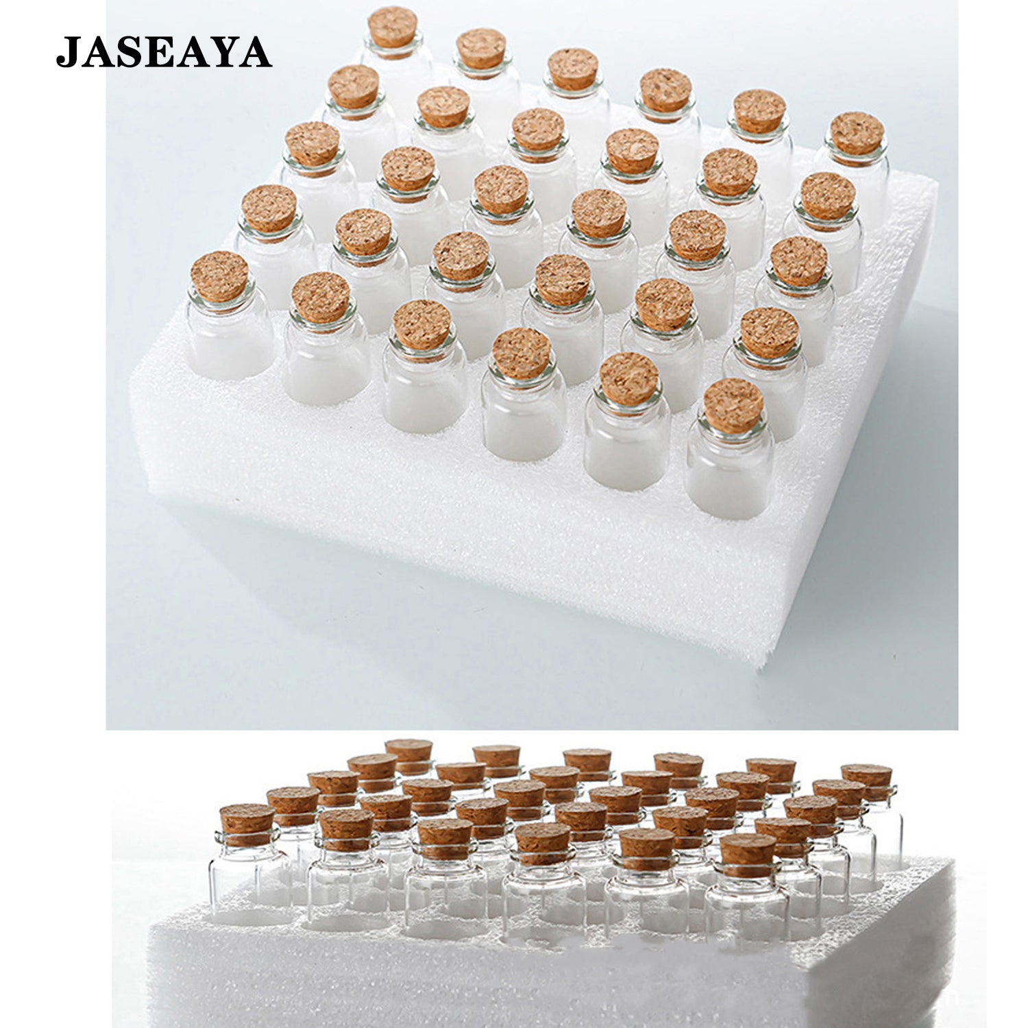 JASEAYA Wishing bottle, clear glass bottle, decorative sand bottle