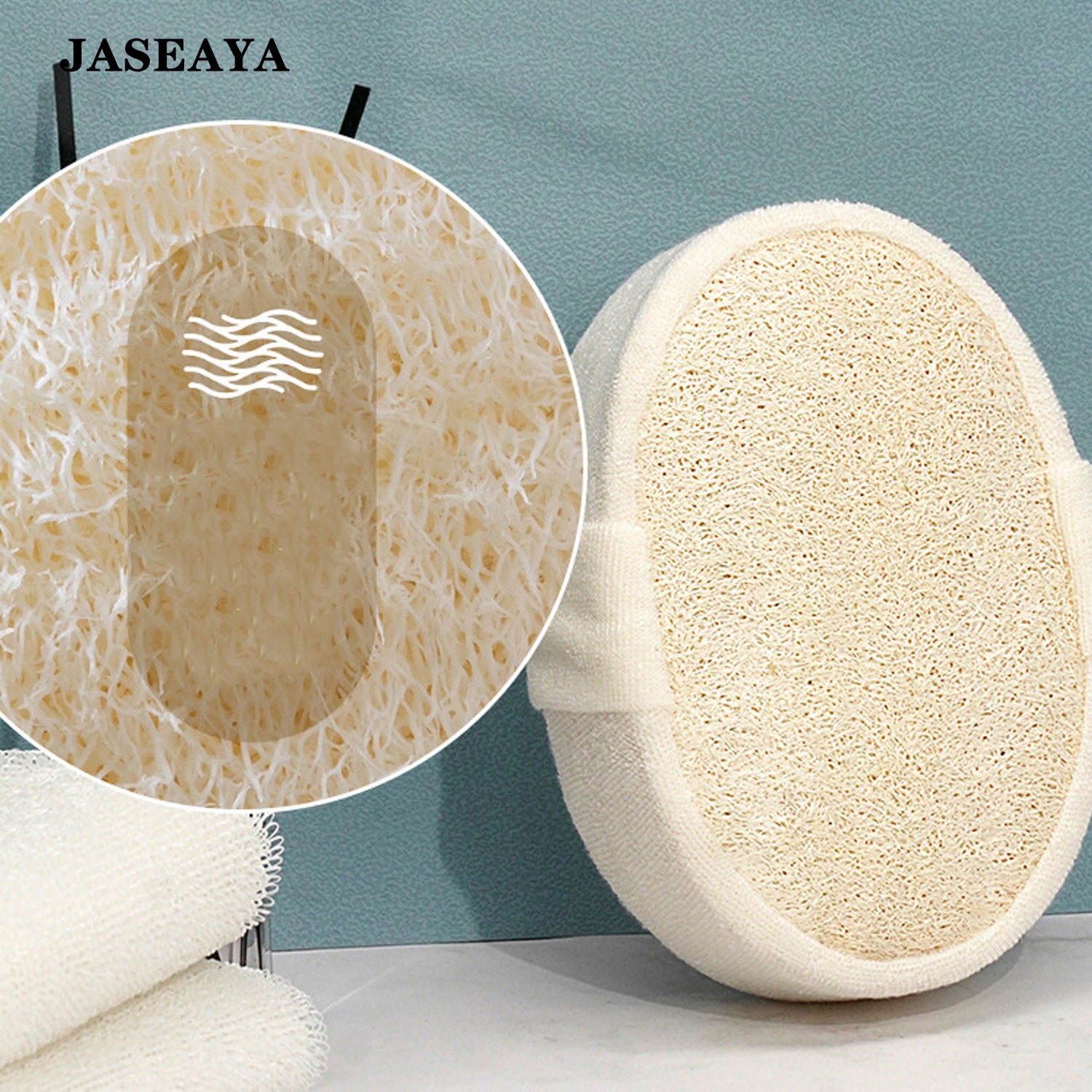 JASEAYA Loofah sponge bath ball exfoliating scrub bath scrubber bath back scrubber bathroom product