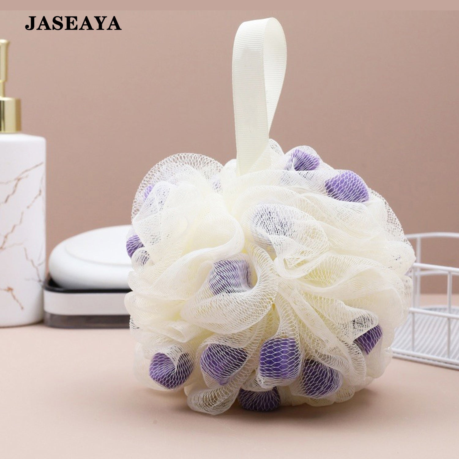 JASEAYA Mesh bath sponge suitable for body scrubbers and exfoliators