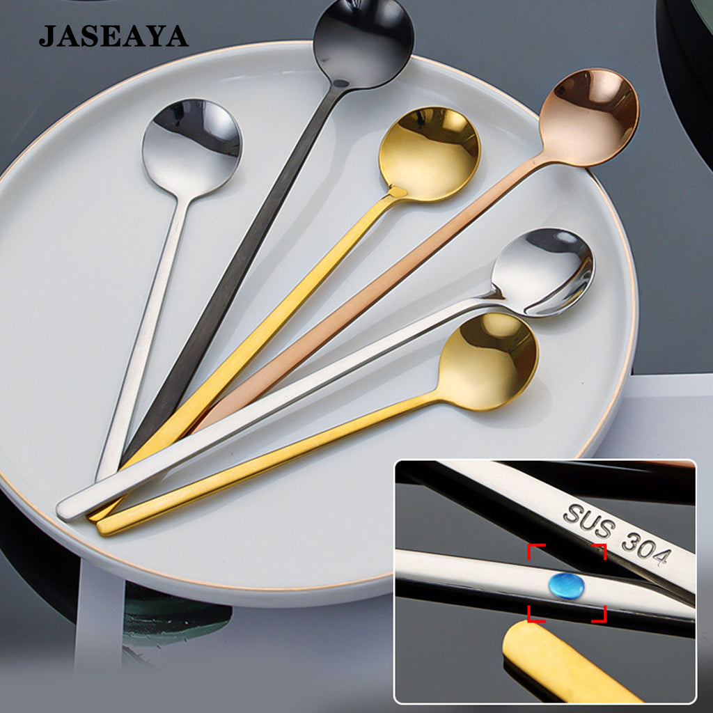 JASEAYA Coffee spoon, stainless steel spoon, long-handled spoon