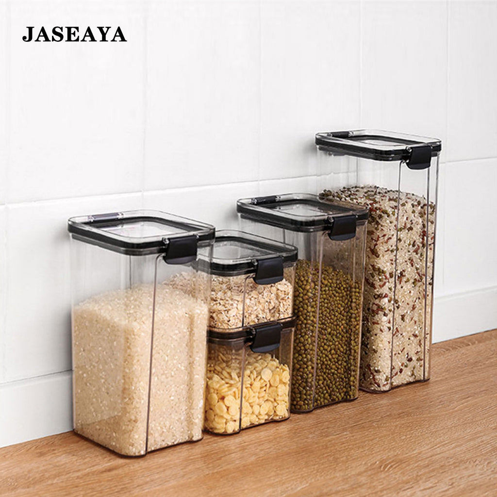 JASEAYA Kitchen snap-lock airtight jar, household food-grade storage jar