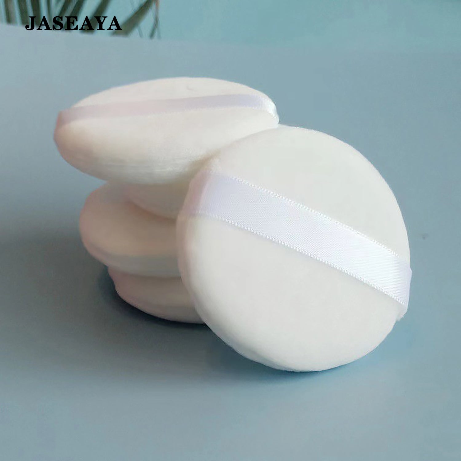 JASEAYA Body powder puff, round, soft plush powder puff