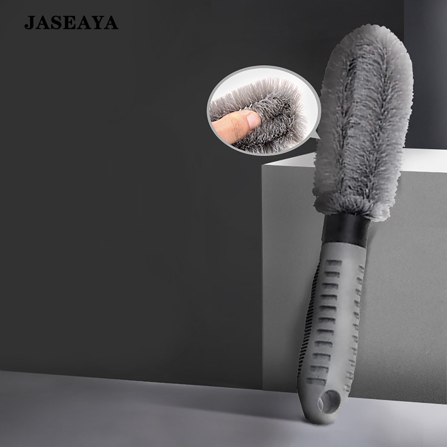 JASEAYA Car tire cleaning brush set, wheel rim cleaning brush