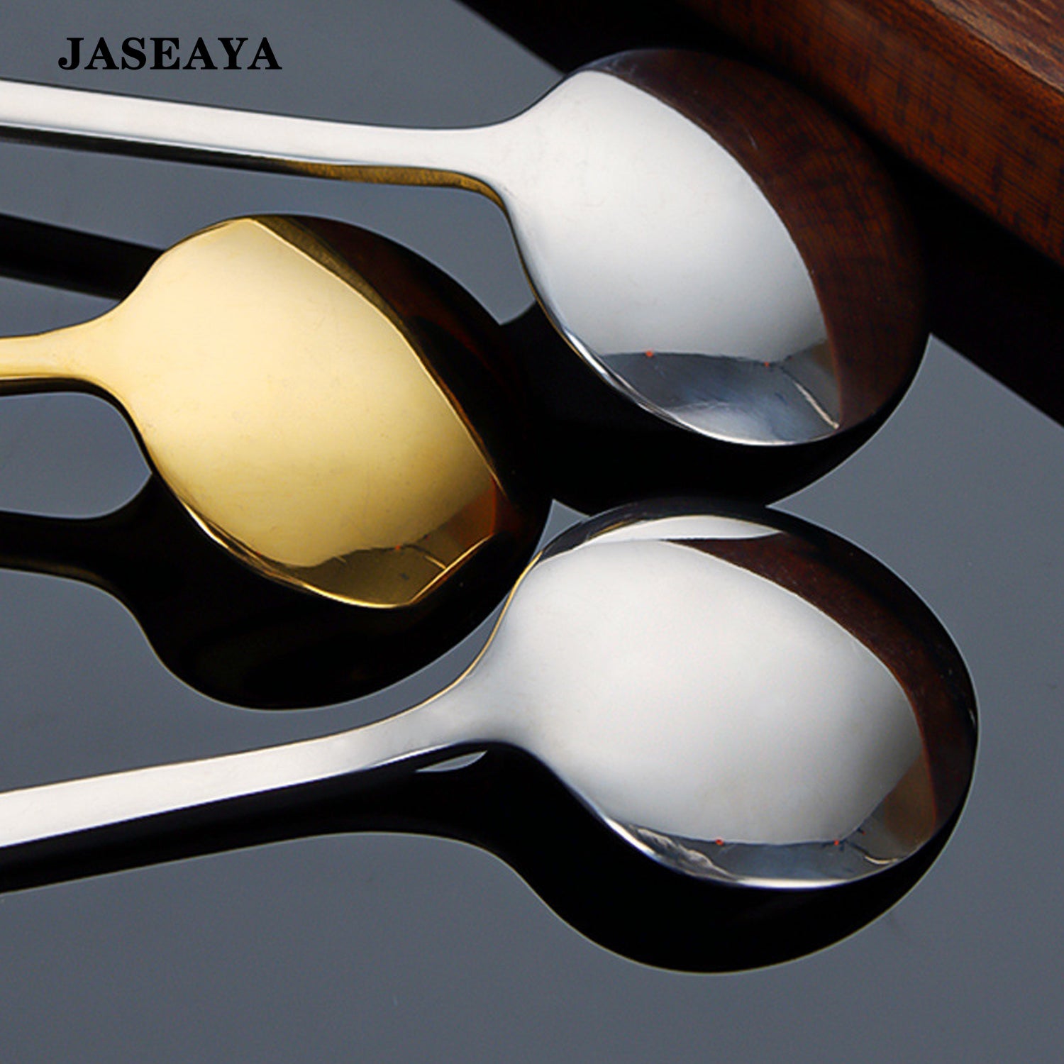 JASEAYA Coffee spoon, stainless steel spoon, long-handled spoon