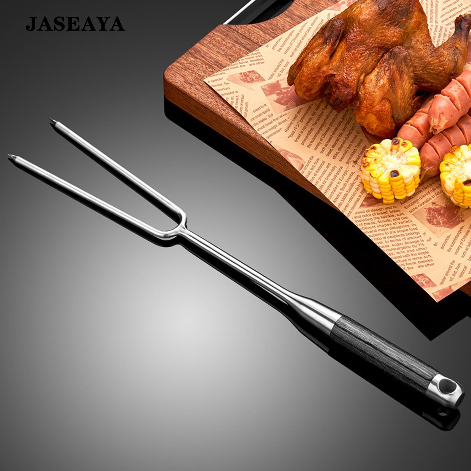 JASEAYA Stainless steel meat carving forks, barbecue forks