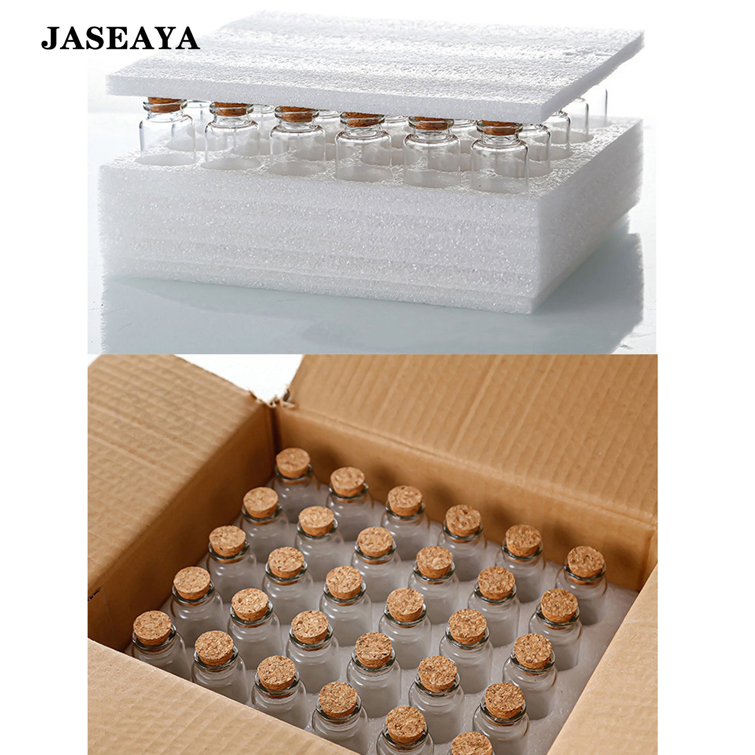 JASEAYA Wishing bottle, clear glass bottle, decorative sand bottle