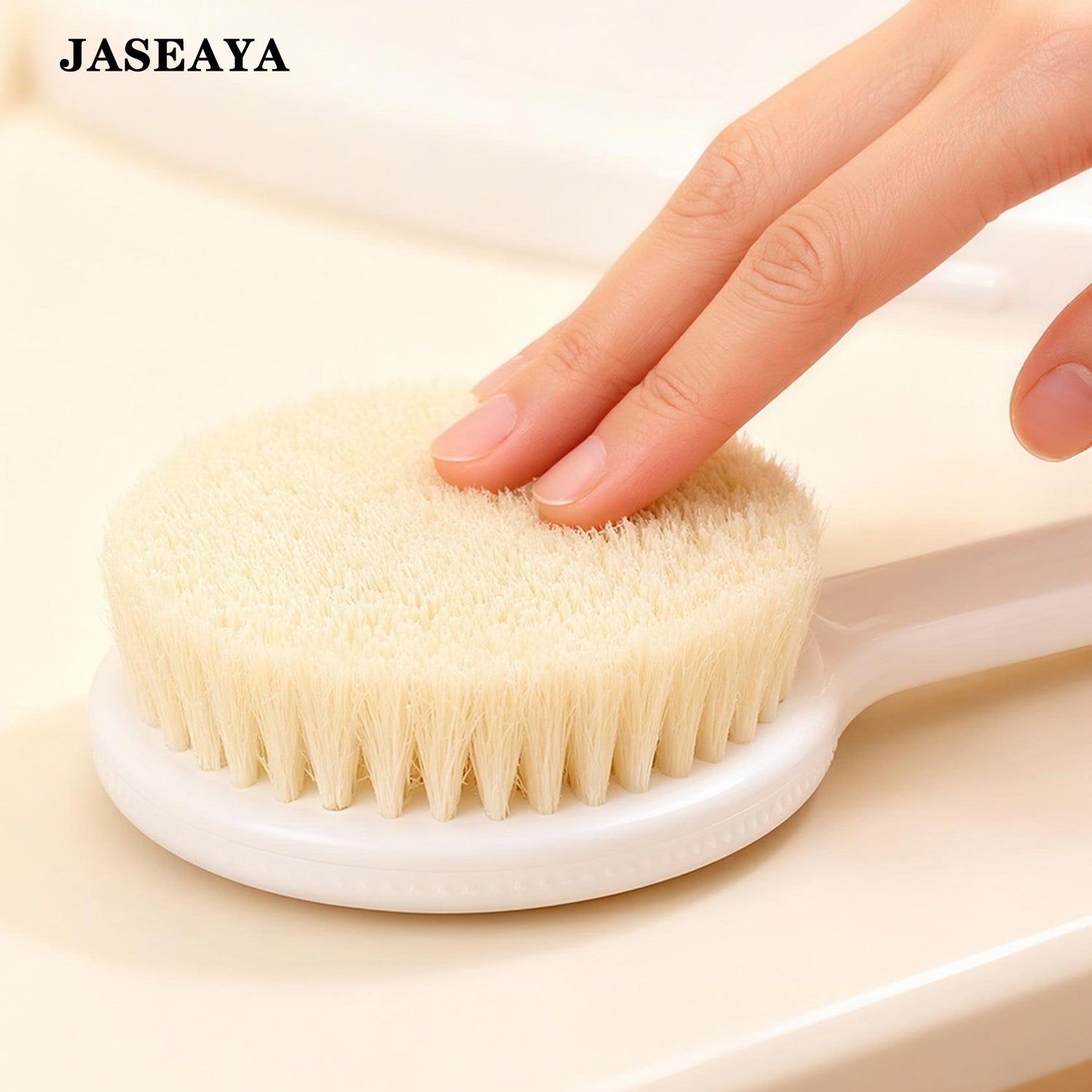 JASEAYA Shower back cleaning brush, bath brush with long handle