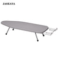JASEAYA Mini Tabletop Ironing Board, mini and foldable, comes with hooks for easy hanging and storage, wire mesh structure, ironing bracket, heat-resistant 100% cotton cover and mat
