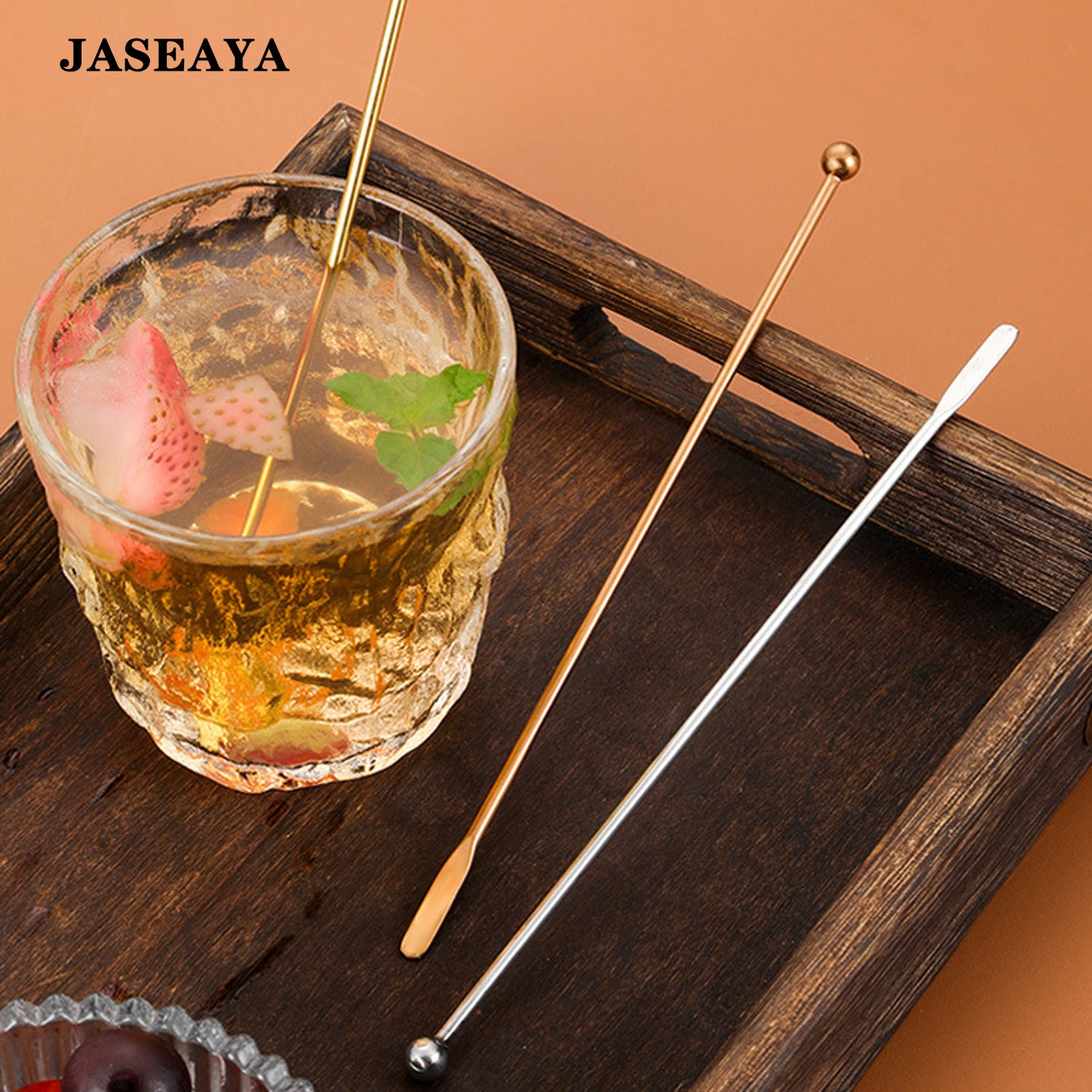 JASEAYA Stainless steel cocktail drink stirrer