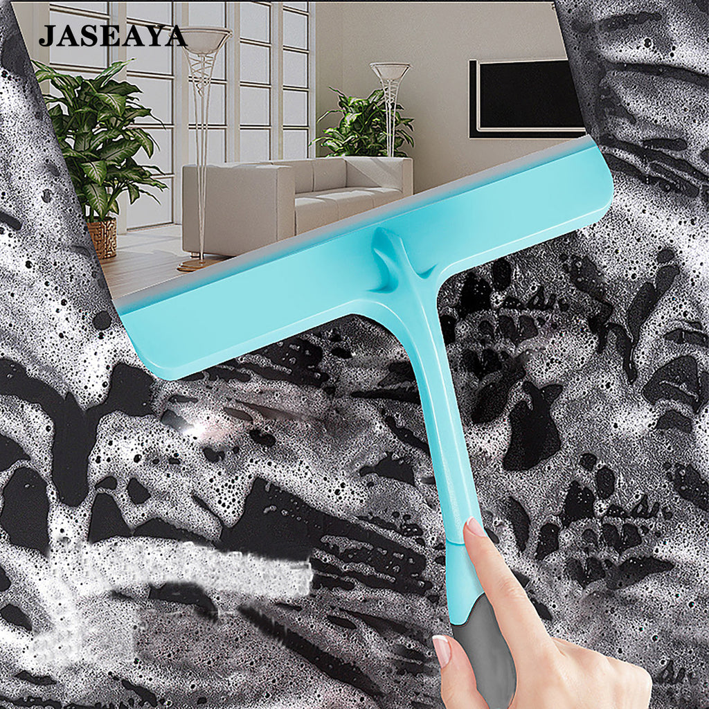 JASEAYA Bottle Squeegees, Soft Silicone Glass Wiper, Bathroom Squeegee