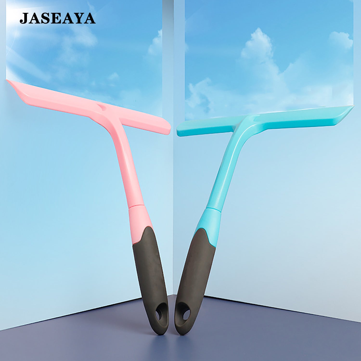 JASEAYA Bottle Squeegees, Soft Silicone Glass Wiper, Bathroom Squeegee