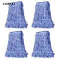 JASEAYA 2-pack of mop head replacements, heavy-duty cleaning mop heads, universal commercial replacement pack, blue cotton loop cord heads, suitable for general cleaning and floor cleaning