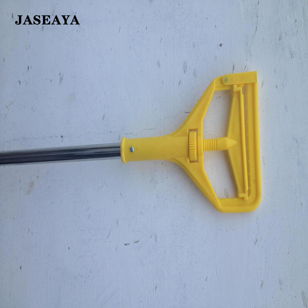 JASEAYA Commercial Heavy Duty Industrial Cotton Mop, long handle, looped end cord, suitable for floor cleaning in various locations