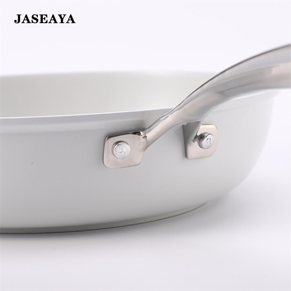 JASEAYA professional non-stick frying pan, made of thick aluminum with a fluorine-free coating, suitable for steaks, 10-Inch