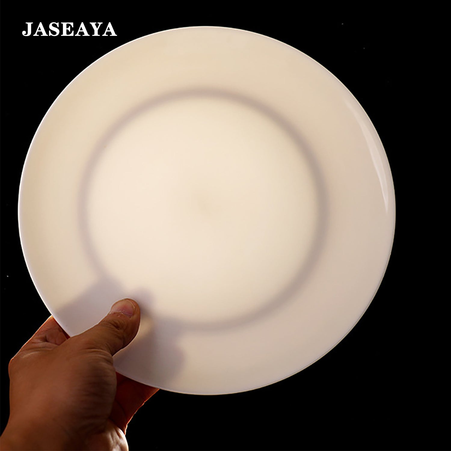 JASEAYA Basic 6-Piece White Dinnerware Set, Microwave and Dishwasher Safe, Suitable for Everyday Use, 8-inch Bone China Shallow Plates