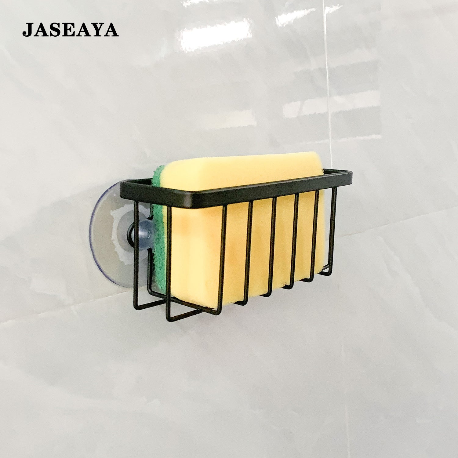 JASEAYA Kitchen Sponge Rack, Sink Holder, Sponge Drain Rack, Practical Kitchen Supplies