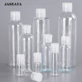 JASEAYA Travel Bottles 6 Pack, Clear Flip Cap Refillable Bottles, Portable Empty Toiletry Containers