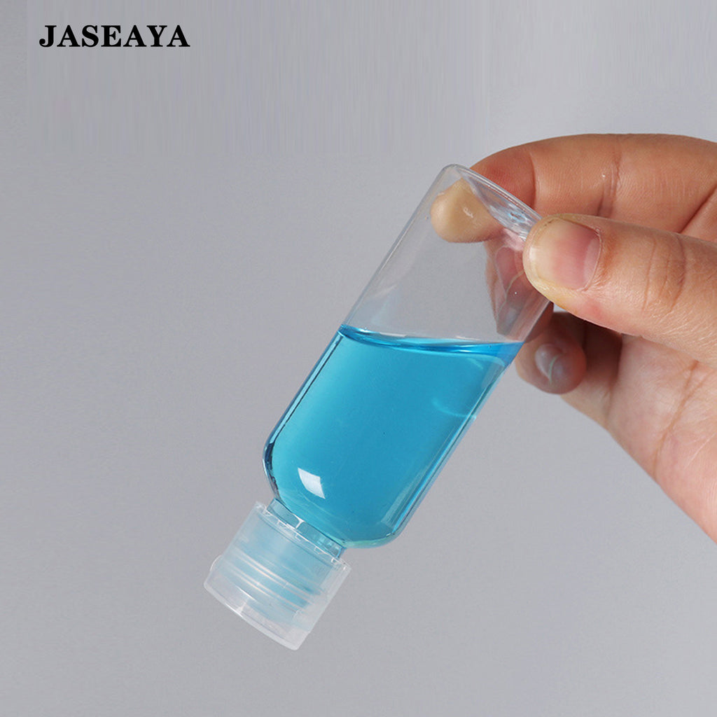 JASEAYA Travel Bottles 6 Pack, Clear Flip Cap Refillable Bottles, Portable Empty Toiletry Containers