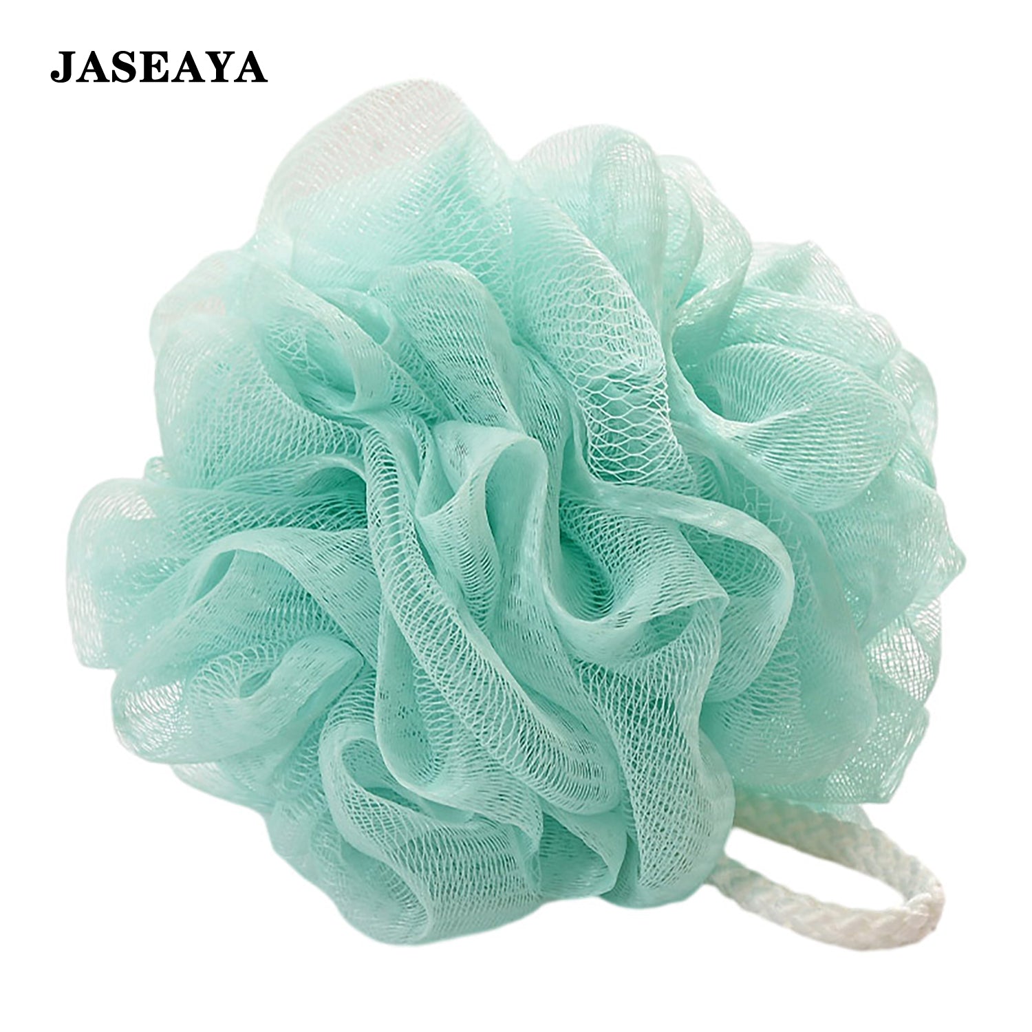 JASEAYA Loofah Sponge 60g Shower Loofahs 4 Colors Bath Sponges Mesh Balls for Body Scrubber Exfoliator Wash Back Scrubber Bathroom Men Women - 4 Pack Scrubbers Cleaning Bathing Accessories