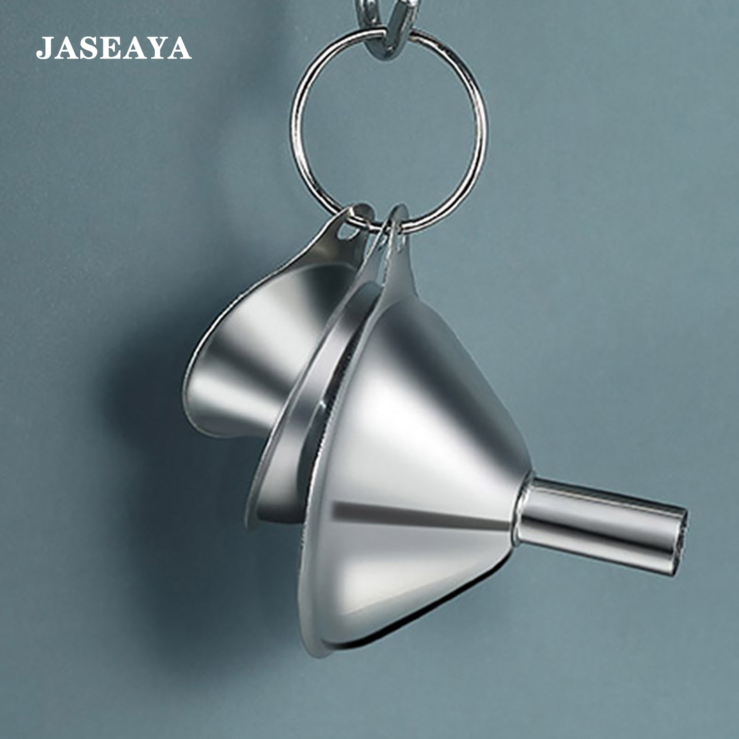 JASEAYA 2 Pack 304 Stainless Steel Wine Funnel With Strainer Wine Strainer Wine Cork Strainer Removable Mesh Filter Anti Splash Decant Red Wine Remove Sediment Fill Oil Vinegar Sauce Bottles Filter Tea Coffee