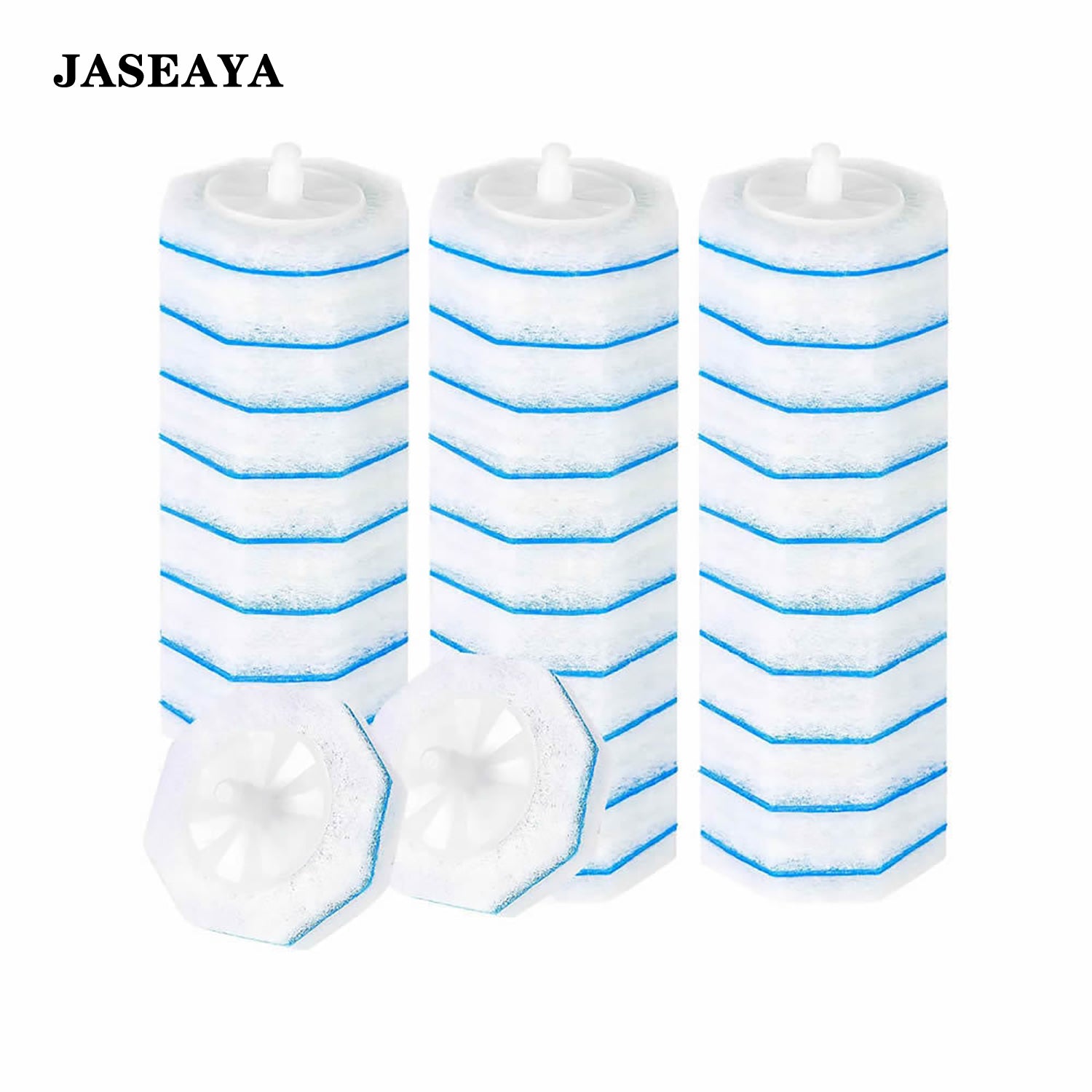 JASEAYA 30pcs Toilet Cleaner Refill Pads for Clorox Wand, Upgrade 3-Layer Toilet Scrubber Refills, Premium toilet of wand refills, Won't Fall Apart, Safe On Porcelain