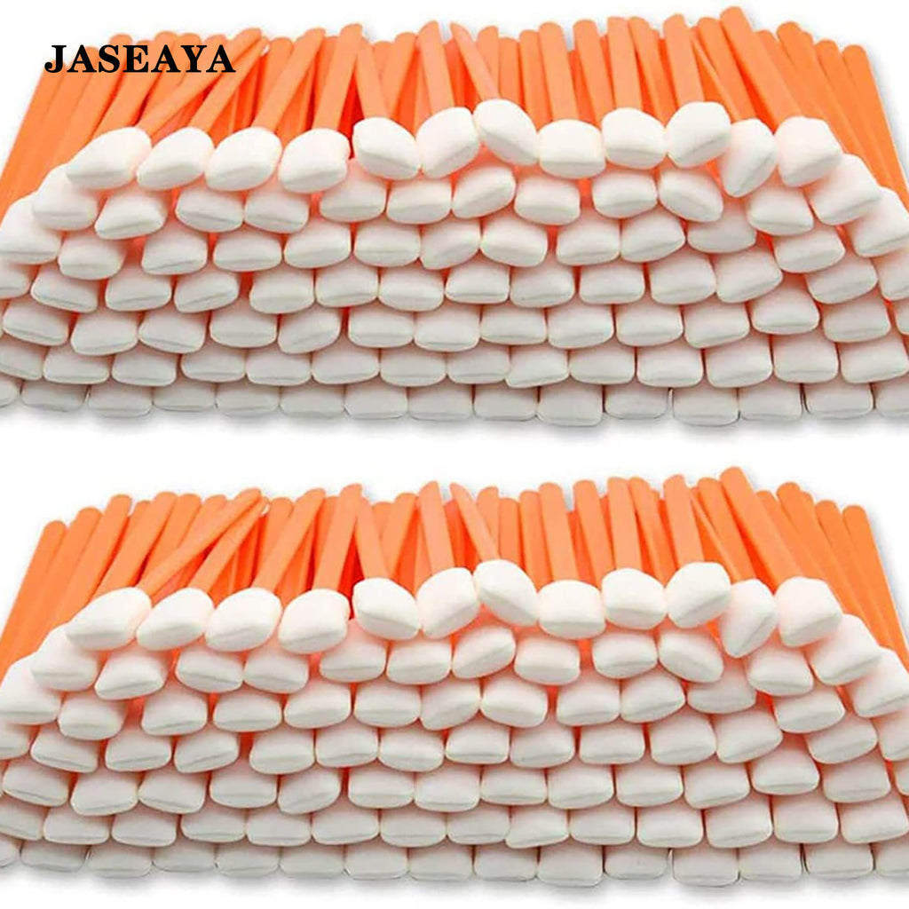 JASEAYA 500 Packs Cleaning Swabs 5.1 Inch, Foam Tips Sponge Sticks for medical instruments