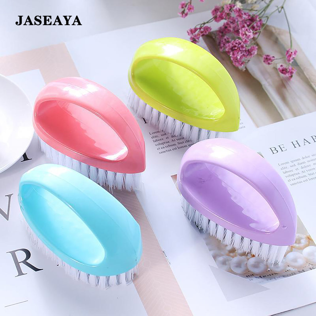 JASEAYA 2 Pack Scrubbing Brushes for Cleaning, Heavy Duty Scrub Brush Nylon Stiff Bristles,Scrubber Cleaner Brush for Bathroom,Showe,Sink,Kitchen,Bathtub,Floor,Multi-Purpose Cleaning Brush