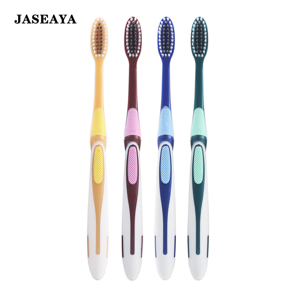 JASEAYA Extra Clean Toothbrush, Medium Toothbrush for Adults, 6 Pack