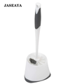 JASEAYA Under-Rim Toilet Bowl Brush with Corner Storage Caddy, 16 x 5 x 5.5 in