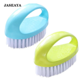 JASEAYA 2 Pack Scrubbing Brushes for Cleaning, Heavy Duty Scrub Brush Nylon Stiff Bristles,Scrubber Cleaner Brush for Bathroom,Showe,Sink,Kitchen,Bathtub,Floor,Multi-Purpose Cleaning Brush